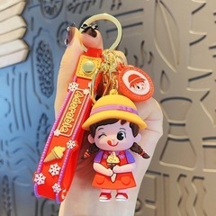 新品高約6.2cm PVC素材 アイスクリーム好きな子 バッグチャーム各色１つずつ在庫の画像