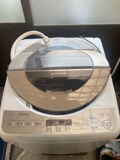 シャープ　インバーター搭載全自動洗濯機9kg