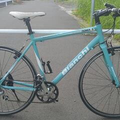 【良品】BIANCHI ROMA Ⅱ ビアンキ ローマ2 クロスバイク チェレステ 540mm 即乗車可能