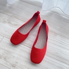 フラットパンプス　未使用品の画像