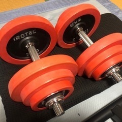 ベンチ台&ダンベルの画像