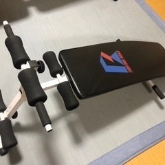 ベンチ台&ダンベルの画像