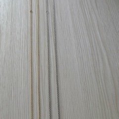 金属アレルギー対応ネックレスチェーン　2本セットの画像