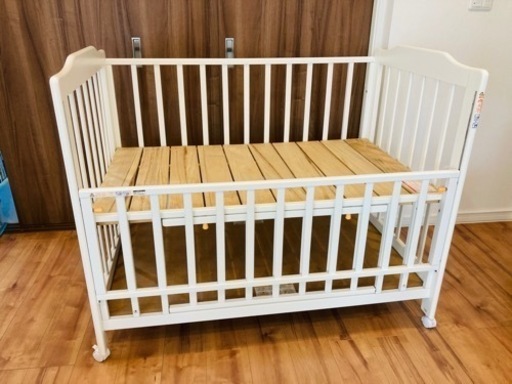 【KATOJI】ベビーベッド　120×70 カトージ　白