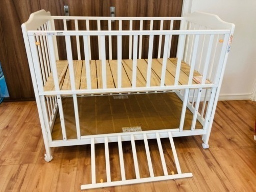 【KATOJI】ベビーベッド　120×70 カトージ　白
