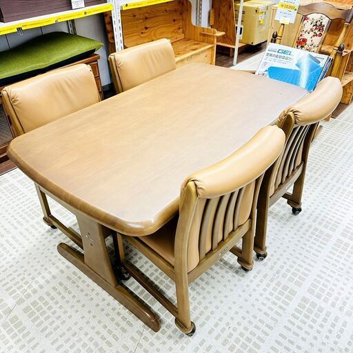 2/8【ジモティ特別価格】大塚家具 ダイニングセット T-912 キャスター付き 4脚