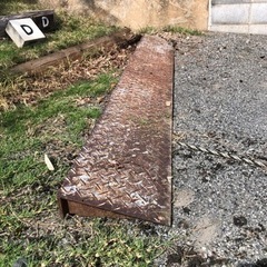 段差スロープ鉄製　幅244、高8、奥行30の画像