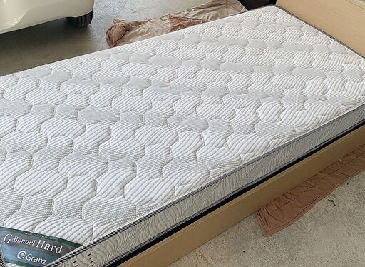 【終】G1　シングルベッド（フレーム+マットレス）