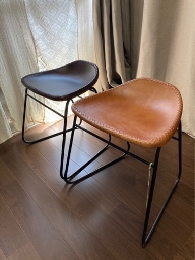 ロートアイアンチェアー　　本革　椅子　阪神優勝記念値下げ中です