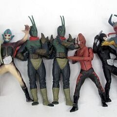 バンダイ 仮面ライダー ミニフィギュア ソフビ 29体セット 歴代ライダー 怪人 まとめて 8cm 9cm 11cm 12.5cm 特撮 レトロ ☆ PayPay(ペイペイ)決済可能 ☆ 札幌市 豊平区 平岸の画像