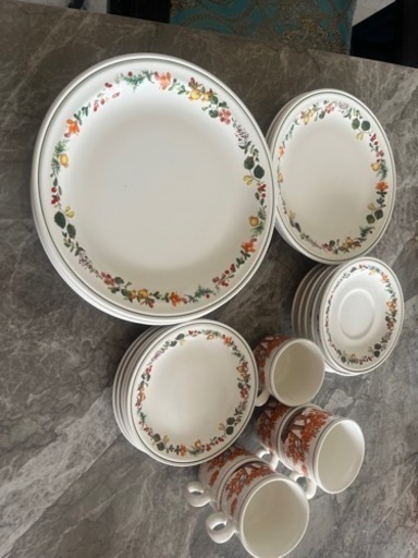 リチャードジノリ リチャードジノリ 19cmプレート 5枚 ソーサーのみ1枚