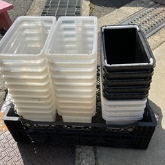 【nego_mdk】メダカ飼育容器中古、スタッキングボックス29ケ