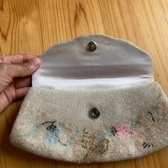 ビーズ　パーティバッグ　ポーチの画像