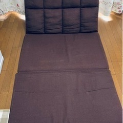 リクライニング付き　ソファーベッド（横幅90cm）の画像