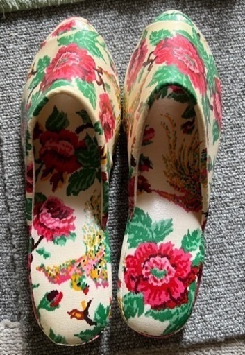 花柄スリッパ　室内履　未使用　美品