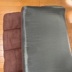 リクライニング付き　ソファーベッド（横幅90cm）の画像