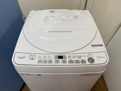 I483 ? SHARP 洗濯機 （6.0㎏） ⭐動作確認済⭐クリーニング済