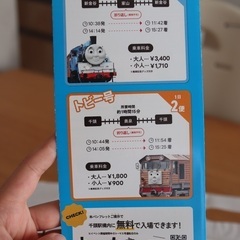 大井川鐵道 トーマス号 チケット2枚の画像