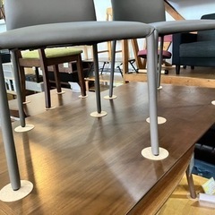 10/7値下げ致しました！⭐️人気⭐️ 秋田木工 ダイニング3点セット No.4057の画像