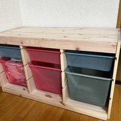 IKEA トロファスト 木製ラック 3段 IKEA トロファスト 3点セット