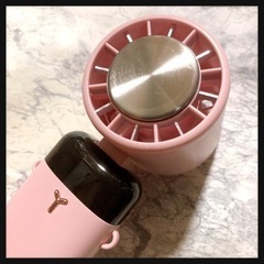 ꒰未使用꒱5way 冷却プレート付属 ミニ扇風機ハンディーファン...