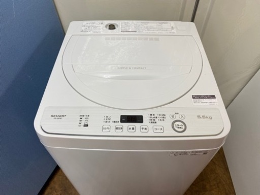 I371 ? SHARP 洗濯機 （5.5㎏） ⭐動作確認済⭐クリーニング済