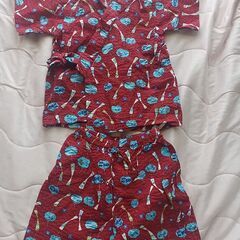 甚平　90cm　風鈴柄　可愛いの画像