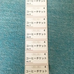 【お話し中】大師前カフェ　コーヒーチケット　9月13日期限