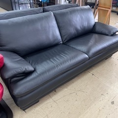 富里市 IDC大塚家具 高級ソファ 本革 三人掛け