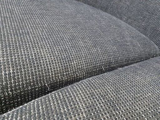 3人掛けカウチソファ 幅235㎝ オットマン付き 布系 ブルー系 三分割 クッション付き ローソファ L字ソファー 札幌 厚別店