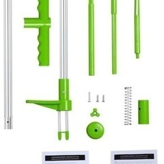 【新品】手動スタンドアップ草刈り機 手動草刈り機 ガーデンローンハンド 手動 雑草スナッチャー 庭 芝生雑草 除去ツール 3歯の爪の画像