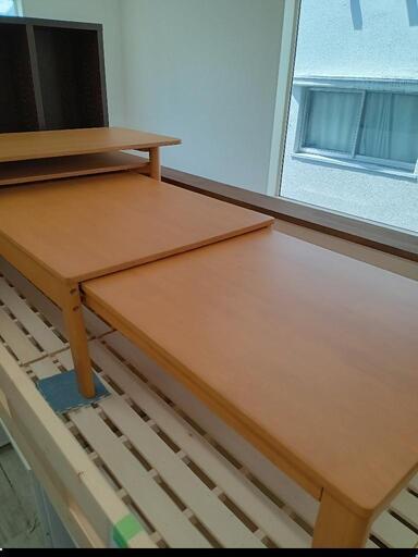 ★【ベルメゾン】伸縮テーブル　角が丸くて安全　120〜×70cm ４万円位で購入　?自社配送時?代引き可?※現金、クレジット、スマホ決