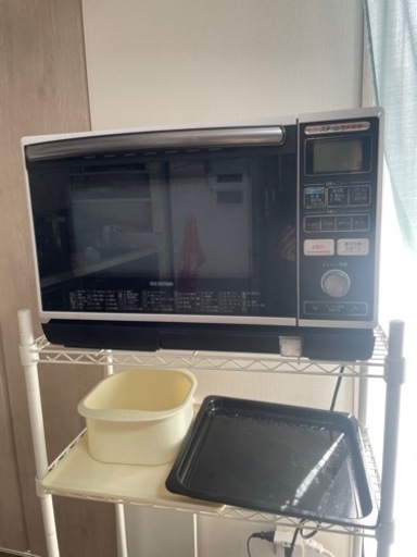 スチーム流水解凍オーブンレンジ/ アイリスオーヤマ　説明書つき！