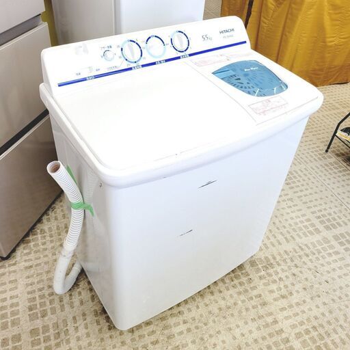 6/11【ジモティ特別価格】日立/HITACHI 二層式洗濯機 PS-55AS2 2019年製 5.5キロ