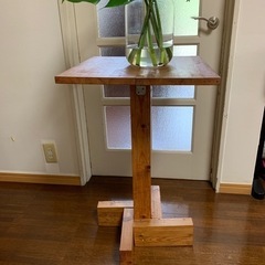 花台　無垢材　手作りの画像