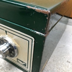 昭和レトロ　ヴィンテージ　手提げ金庫　の画像