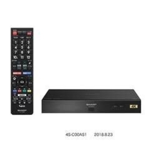 シャープCS/BS 4Kチューナー　新品　未開封　4S-C00AS1