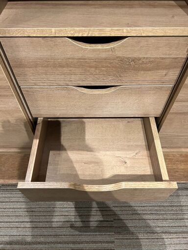 ▼値下げ▼【展示品・未使用】キャビネット 収納棚 木製 3段 オープンラック 参考価格29990円?自社配送時?代引き可?※現金、クレ