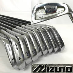 ???BNC12/42　MIZUNO ミズノ T-ZOID PRO アイアン 9本セット 3~9番 S.F オリジナルカーボンシャフト 純正シャフト 男性用 右利き用 ■???