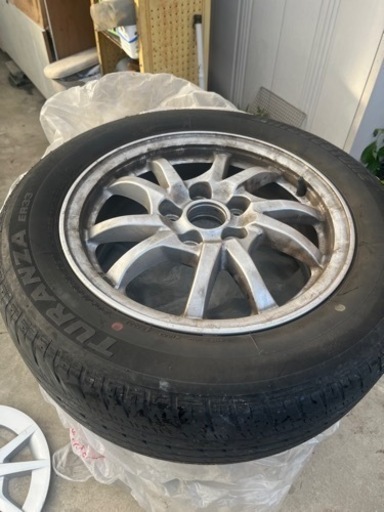 205-60-16 プリウス‪α‬ ノーマルアルミ キャップタイヤ付き