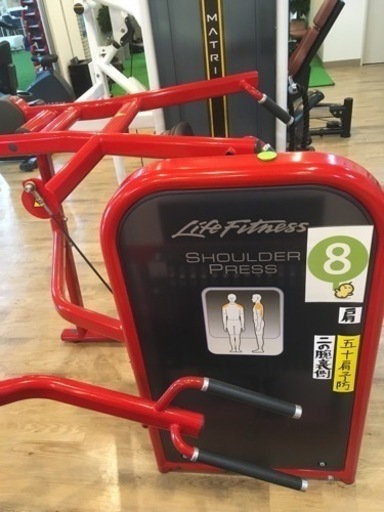 美品。lifefitness社製 サーキットシリーズ ショルダープレス