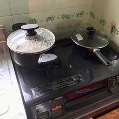 ガスコンロ　二口　プロパン用