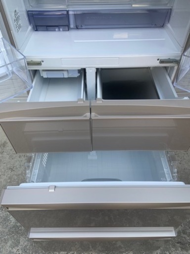冷蔵庫【美品】2022年製　値下げ中　MR-WX47LH-C  大型6枚ドア　置けるスマート大容量　北九州　小倉南区　三菱　冷蔵庫　大