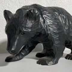 ✨🔔期間限定🔥ジモティー特別価格🔔✨熊置物 珍品 鮭咥えていない NO SERMON ノーサーモンの画像