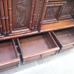 唐木） 飾り棚 105cm幅 アンティーク 高く買取るゾウ八幡東店