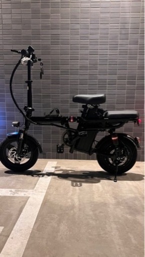 フルサスペンション付フル電動自転車　ブラック