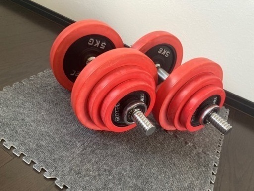 【購入される方が決まりました。】【IROTEC】ダンベル　30kg×２