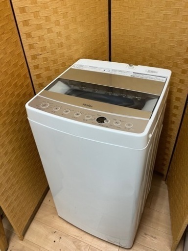 【引取】Haier ハイアール 全自動洗濯機 5.5kg JW-AE55 説明書付き 2022年製