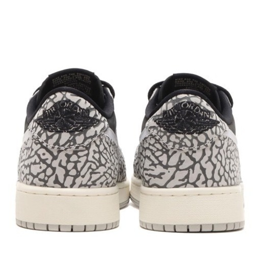 JORDAN BRAND AIR JORDAN 1 RETRO LOW OG BLACK/MUSLIN-TECH GREY-WHITE