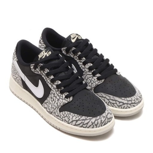 その他 JORDAN BRAND AIR JORDAN 1 RETRO LOW OG BLACK/MUSLIN-TECH GREY-WHITE